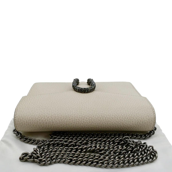 GUCCI Dionysus Mini Leather Chain Shoulder Bag Off White 401231