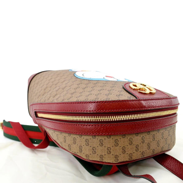GUCCI X Doraemon Vintage GG Supreme Monogram Backpack Beige 647816
