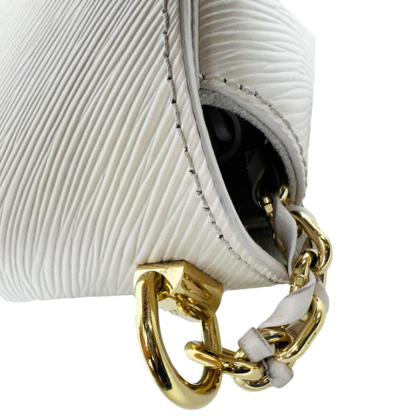 LOUIS VUITTON Twist MM Epi Leather Chain Shoulder Bag Off White