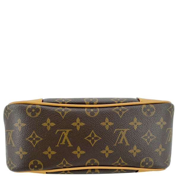LOUIS VUITTON Boulogne PM Monogram Canvas Shoulder Bag Brown