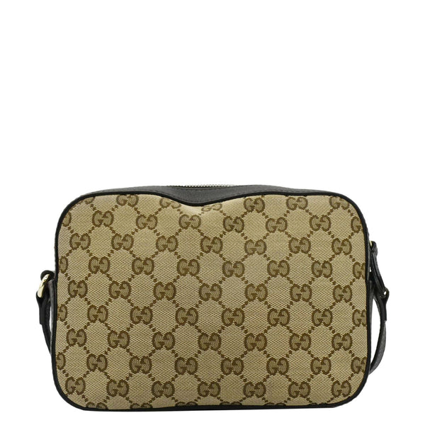 GUCCI Bee Web GG Canvas Camera Crossbody Bag Beige back look