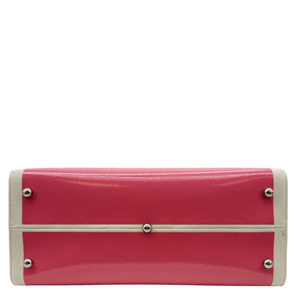 FENDI Sunshine Medium Patent Leather Crossbody Tote Bag Light Pink