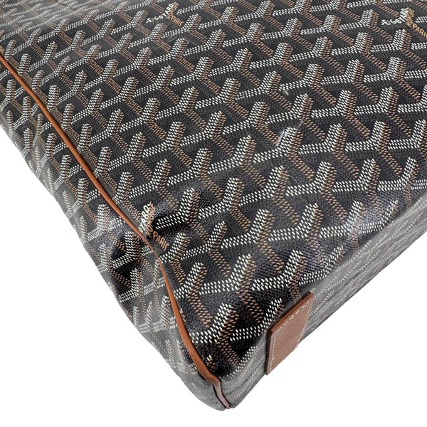 GOYARD Voltaire III Chevron Print Canvas Tote Bag Black