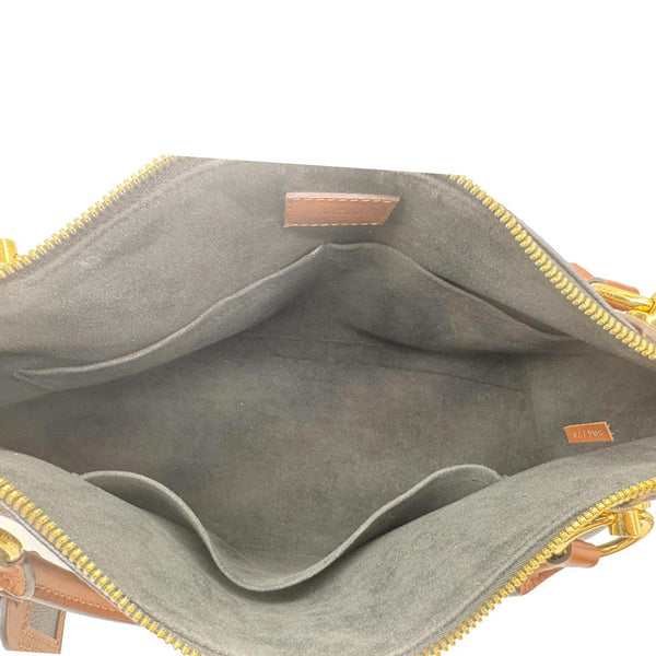 LOUIS VUITTON V MM Monogram Canvas Tote Bag Black