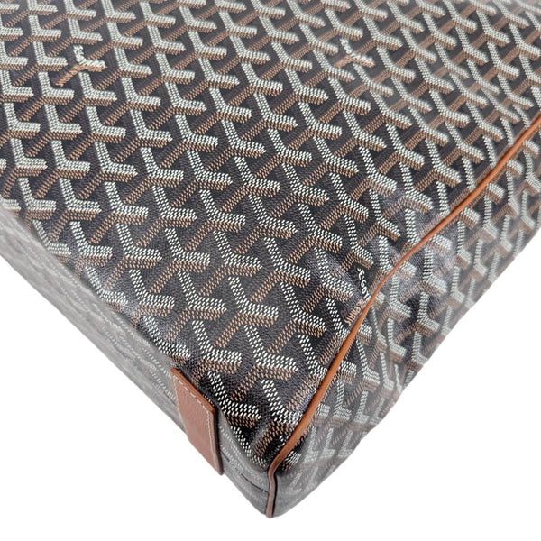 GOYARD Voltaire III Chevron Print Canvas Tote Bag Black