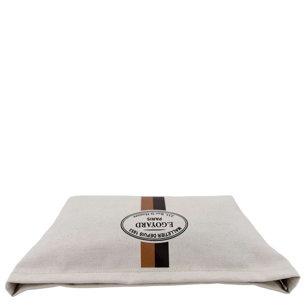 GOYARD Necessaire Canvas Organizer Pouch Off White
