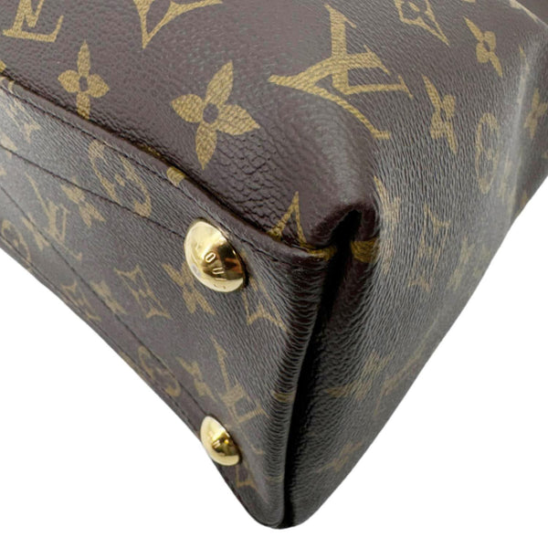 LOUIS VUITTON V MM Monogram Canvas Tote Bag Black