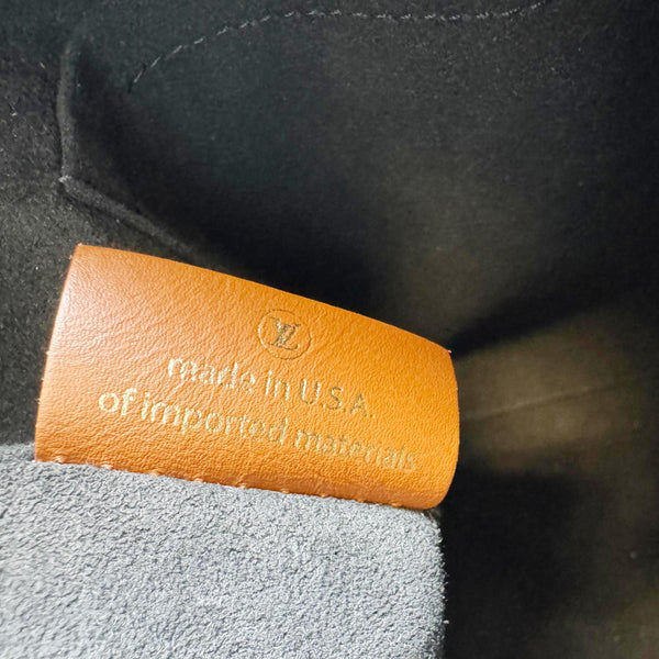 LOUIS VUITTON V MM Monogram Canvas Tote Bag Black