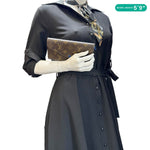 LOUIS VUITTON Josephine Monogram Canvas Wallet Brown