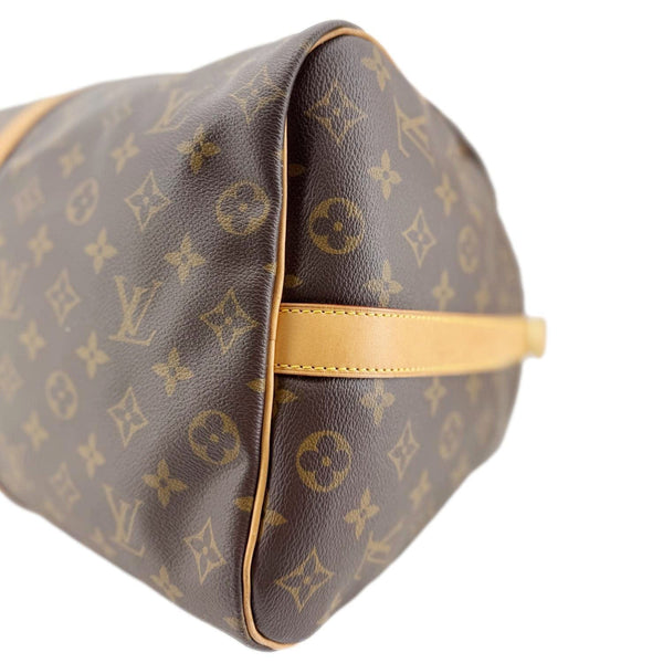 LOUIS VUITTON Keepall 50 Bandouliere Monogram Canvas Travel Bag Brown