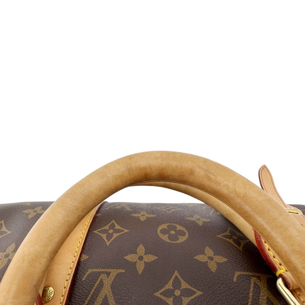 LOUIS VUITTON Keepall 50 Bandouliere Monogram Canvas Travel Bag Brown
