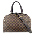 LOUIS VUITTON Kensington Bowling Damier Ebene Shoulder Bag Brown