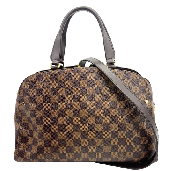 LOUIS VUITTON Kensington Bowling Damier Ebene Shoulder Bag Brown