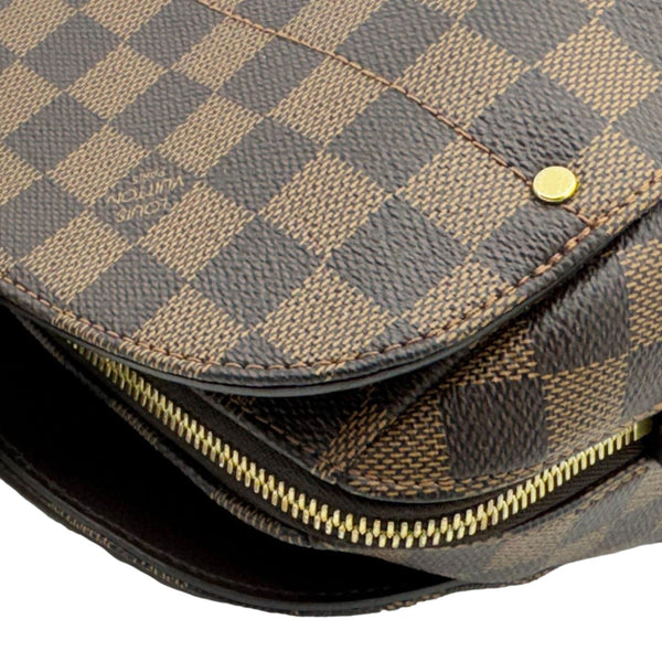 LOUIS VUITTON Kensington Bowling Damier Ebene Shoulder Bag Brown