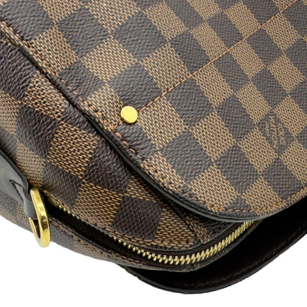 LOUIS VUITTON Kensington Bowling Damier Ebene Shoulder Bag Brown