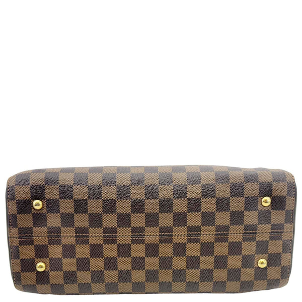 LOUIS VUITTON Kensington Bowling Damier Ebene Shoulder Bag Brown