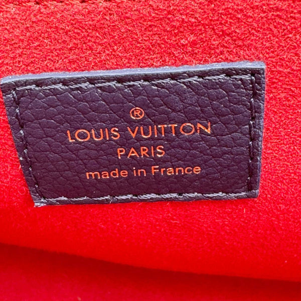 LOUIS VUITTON Saint Sulpice PM Empreinte Leather Crossbody Bag Navy Blue