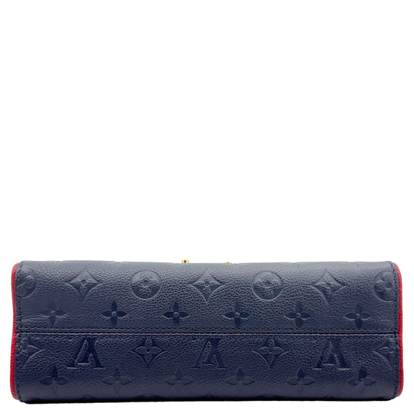 LOUIS VUITTON Saint Sulpice PM Empreinte Leather Crossbody Bag Navy Blue