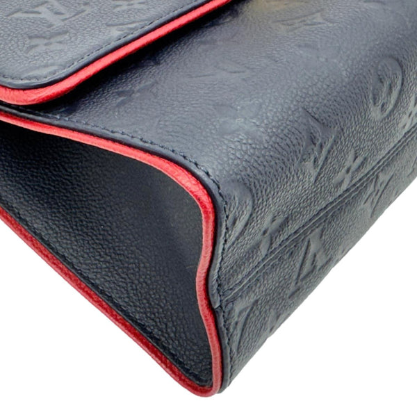 LOUIS VUITTON Saint Sulpice PM Empreinte Leather Crossbody Bag Navy Blue