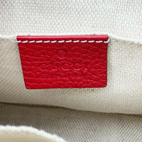 GUCCI Soho Disco Camera Leather Crossbody Bag Red 308364