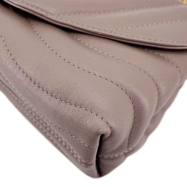 LOUIS VUITTON New Wave Chain MM Calfskin Leather Shoulder Bag Beige