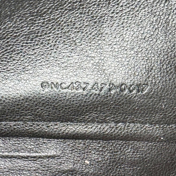 YVES SAINT LAURENT Envelope Sheepskin Leather Chain Shoulder Bag Dark Beige