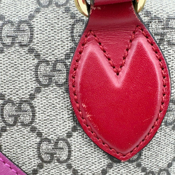 GUCCI Linea A Foldover GG Supreme Monogram Canvas Tote Bag Beige 429147