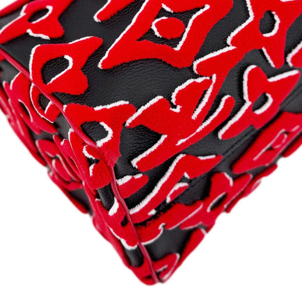 LOUIS VUITTON X UF Speedy Bandouliere 25 Tufted Monogram Satchel Bag Red