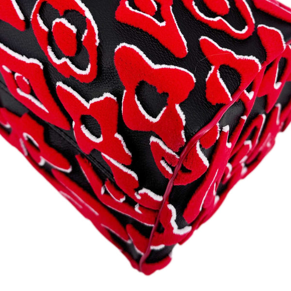 LOUIS VUITTON X UF Speedy Bandouliere 25 Tufted Monogram Satchel Bag Red