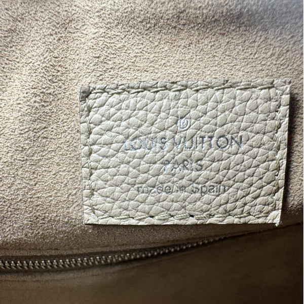 LOUIS VUITTON Beaubourg Mahina MM Leather Hobo Shoulder Bag Galet