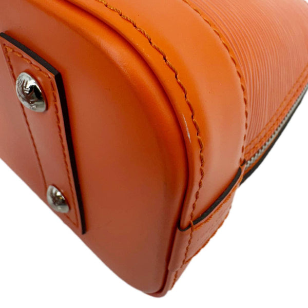 LOUIS VUITTON Alma BB Epi Leather Crossbody Bag Orange