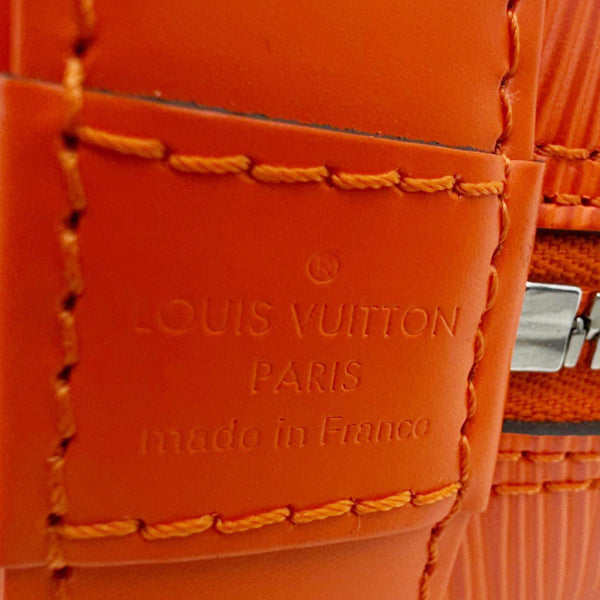 LOUIS VUITTON Alma BB Epi Leather Crossbody Bag Orange