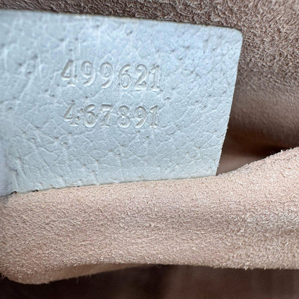 GUCCI Ophidia Dome Small Leather Shoulder Bag Off White 499621