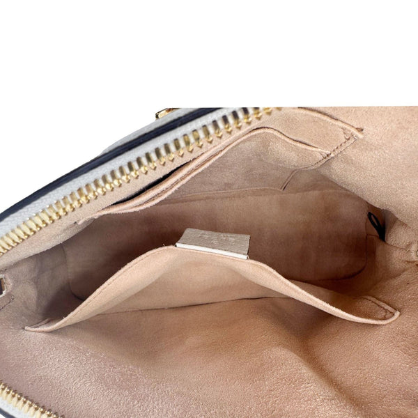 GUCCI Ophidia Dome Small Leather Shoulder Bag Off White 499621