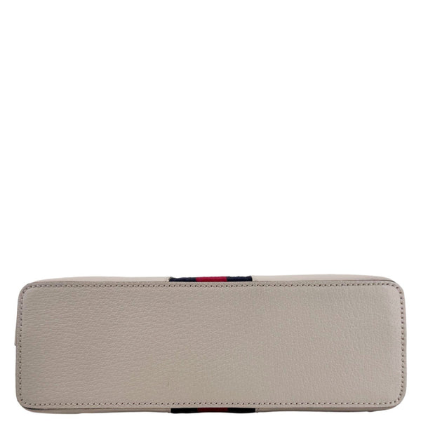 GUCCI Ophidia Dome Small Leather Shoulder Bag Off White 499621