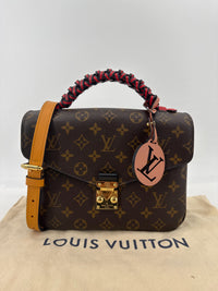 409818-DDH Louis Vuitton Monogram Braided Handle Pochette Metis
