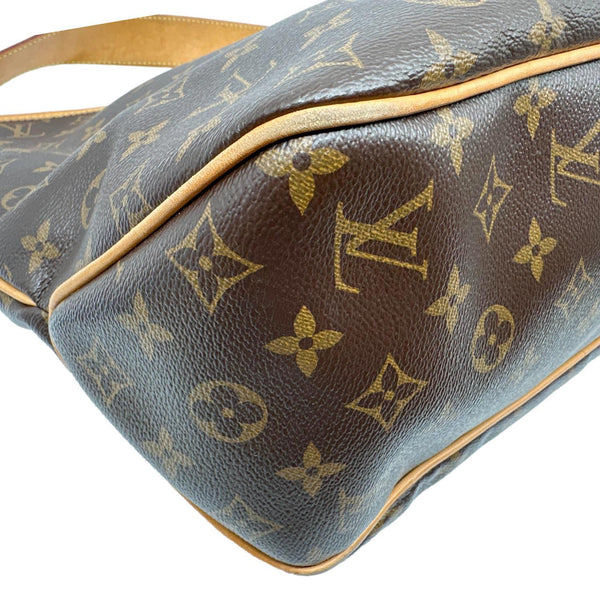 LOUIS VUITTON Delightful MM Monogram Canvas Hobo Shoulder Bag Brown