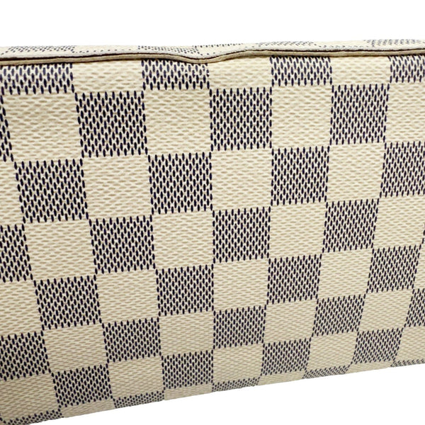 LOUIS VUITTON Felicie Pochette Damier Azur Crossbody Bag Rose Ballerine