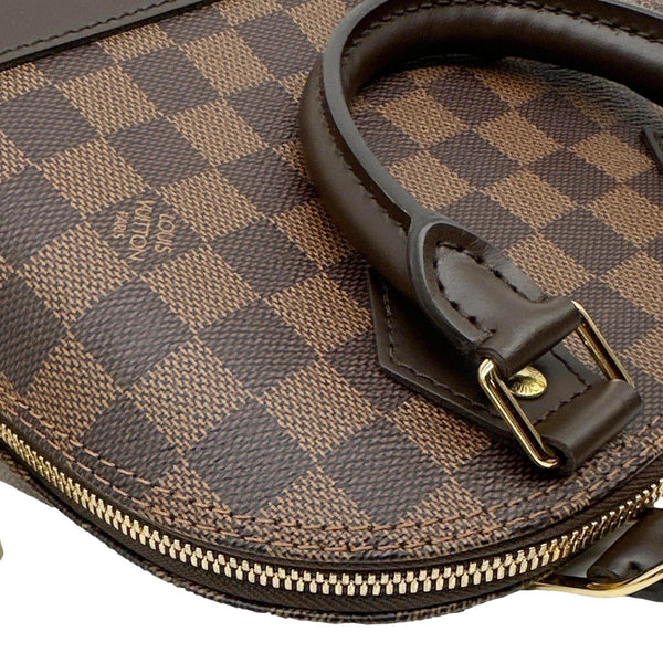 LOUIS VUITTON Alma BB Damier Ebene Crossbody Bag Brown