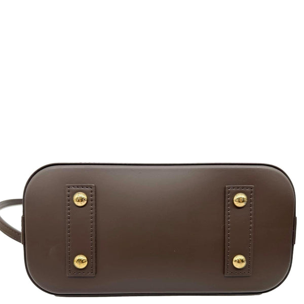 LOUIS VUITTON Alma BB Damier Ebene Crossbody Bag Brown