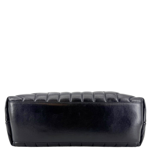 YVES SAINT LAURENT Loulou Large Matelasse Leather Chain Shoulder Bag Black