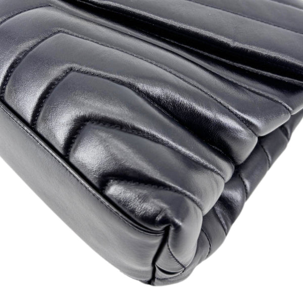 YVES SAINT LAURENT Loulou Large Matelasse Leather Chain Shoulder Bag Black