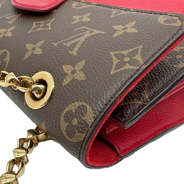 LOUIS VUITTON Victoire Monogram Canvas Crossbody Bag Cerise