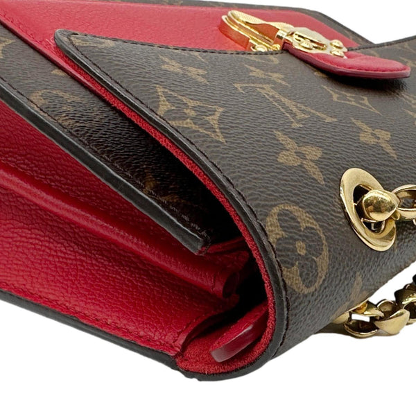 LOUIS VUITTON Victoire Monogram Canvas Crossbody Bag Cerise