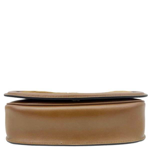 GUCCI Blondie Medium Suede Shoulder Bag Brown 815715