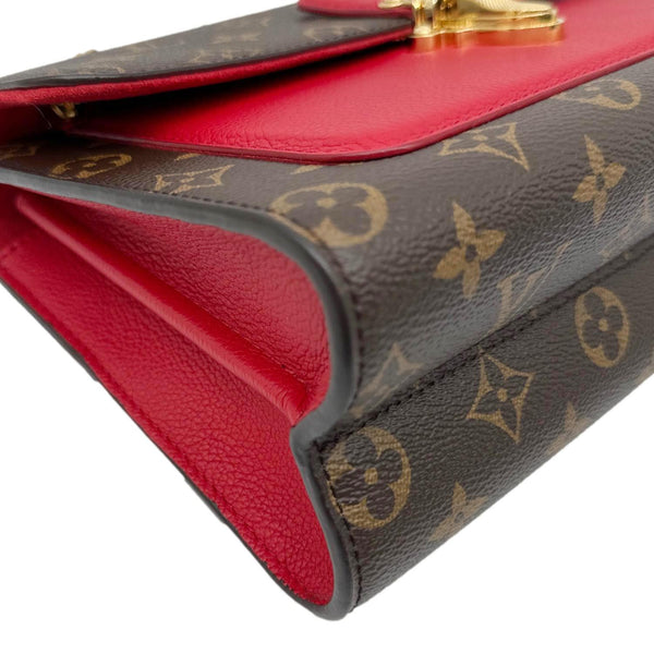 LOUIS VUITTON Victoire Monogram Canvas Crossbody Bag Cerise