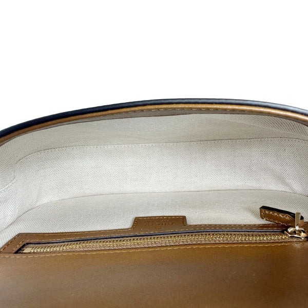 GUCCI Blondie Medium Suede Shoulder Bag Brown 815715