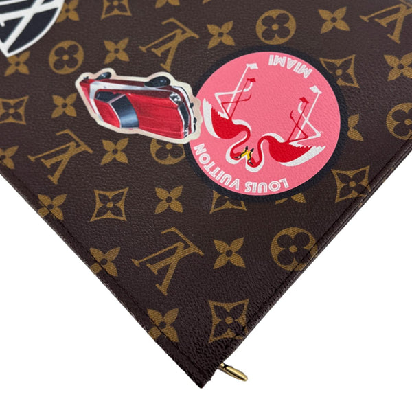 LOUIS VUITTON World Tour Monogram Canvas Toiletry Pouch Brown