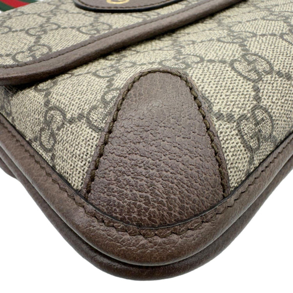 GUCCI Neo Vintage Small GG Supreme Canvas Messenger Crossbody Bag Beige 501050