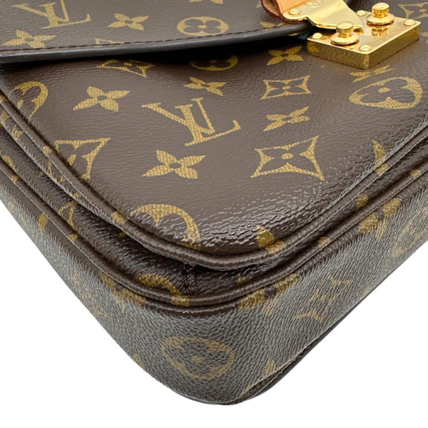 LOUIS VUITTON Metis Pochette Monogram Canvas Crossbody Bag Brown